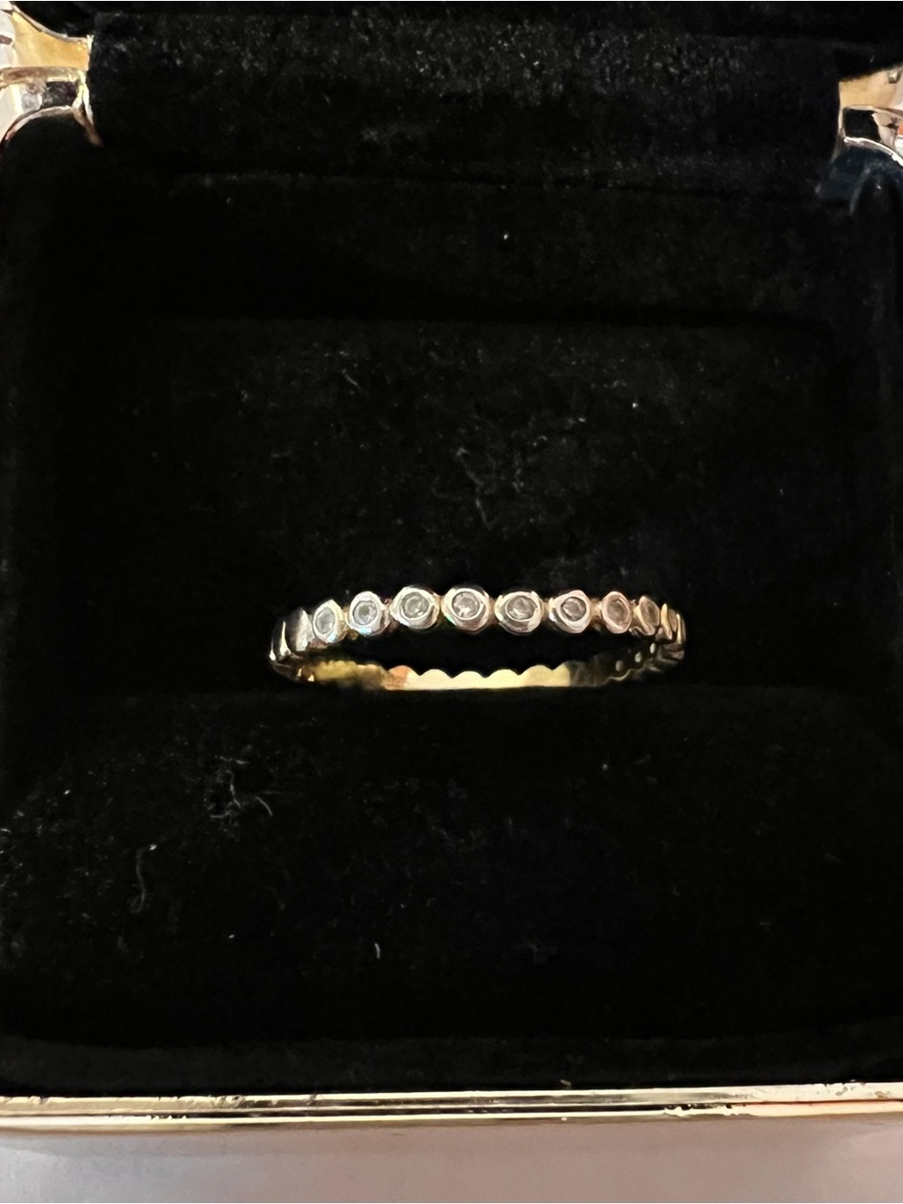 Sterling Silver Ring w/ CZ sz 8